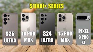 Galaxy S25 Ultra VS iPhone 16 Pro Max VS Galaxy S24 Ultra VS iPhone 15 Pro Max VS Pixel 9 Pro XL