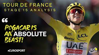 Tour de France Stage 15 Analysis: The day Tadej Pogacar won the Yellow Jersey? 🟨