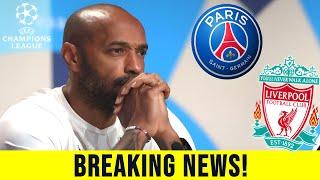 THIERRY HENRY'S SHOCKING PREDICTION FOR PSG AGAINST LIVERPOOL! LIVERPOOL NEWS