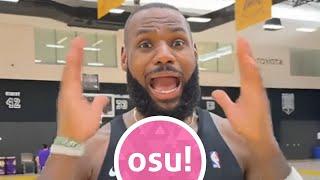 Lebron James, scream if you love osu!