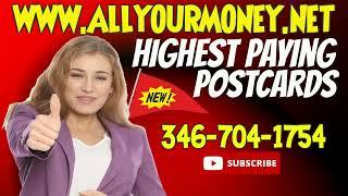 How to Earn Money Mailing Postcards, mailing flyers from home, Work from home mailing postcards