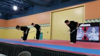 Nathan Noah Aidan Fort 2017 US Open World Championships Team Synchronized Weapons double bo kamas