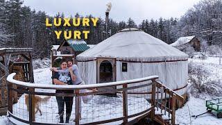 Yurt-Living During Snow Storm