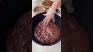 Homemade Nougat Candy with marshmallows and chocolate || Easy nougat recipe #shorts #shortvideo