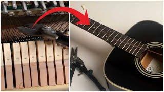 I PUT PIANO STRINGS ON GUITAR