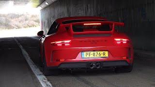 Porsche 991 GT3 with LOUD Akrapovic Exhaust - Start, Revs & Accelerations!