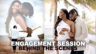 how to shoot engagement session behind the scenes