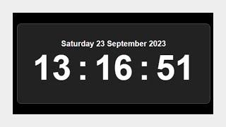 Digital Clock Using HTML, CSS, & JavaScript