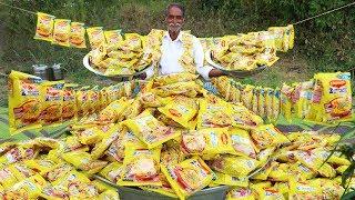 500 Maggi Noodles Cooking By Our Grandpa | World Biggest Recipe Yummy  Maggi Noodles