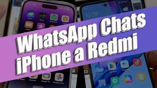 WhatsApp chats iPhone 14 Pro a Xiaomi Redmi 11 GRATIS usando Copia Apps & Datos de Android