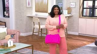 Lug Classic Medium Tote with Crossbody Strap -Dilly Dally on QVC