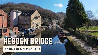 HEBDEN BRIDGE | 4K Narrated Walking Tour | Let's Walk 2022