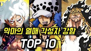 원피스 악마의 열매 각성자 강함 순위 TOP10