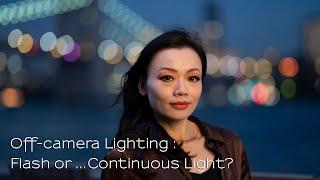 On-location portraits with off-camera continuous light