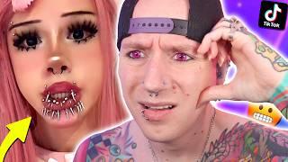 HE PIERCED HER EYE SOCKET!! | Roly