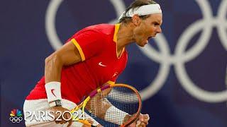 Rafael Nadal scores Round 1 win vs. Marton Fucsovics at Roland Garros | Paris Olympics  | NBC Sports