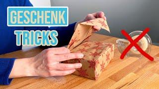 Geschenk einpacken ohne Klebeband - so geht's