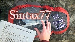 My Ultralight Backpacking Gear List - Sintax77