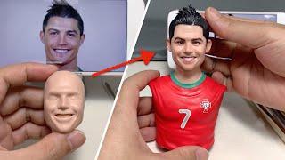 Cristiano Ronaldo sculpture handmade from polymer clay, full sculpturing process【Clay Artisan JAY】