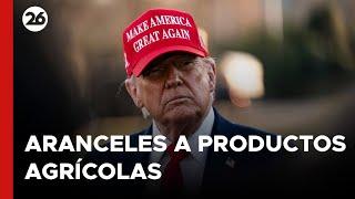 Trump anunció aranceles a las importaciones de productos agrícolas desde el 2 de abril