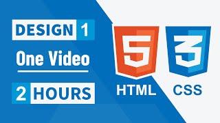 [Arabic] HTML And CSS Design 1 In 2022 in One Video