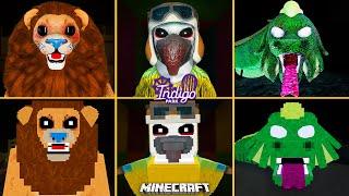 Indigo Park ALL JUMPSCARES vs MINECRAFT