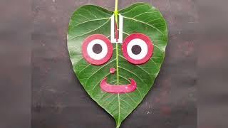 jagannath making with leaves | lord jagannath painting l