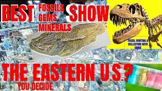 Best Fossil Gem and Mineral Show in the East ?  You Decide! Fossil Hunting and Collecting With Chris