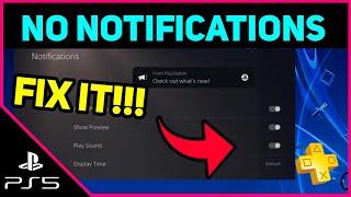 PS5 NO NOTIFICATIONS EASY FIX! (Fast Solution)