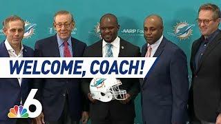 UNCUT: Welcome Aboard! Miami Dolphins Name Brian Flores as Head Coach | NBC 6