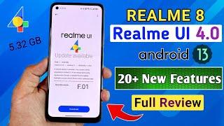 Realme 8 New Realme UI 4.0 & Android 13 Update F.01 | New Features | Realme 8 f.01 Full Review