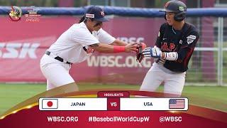 Highlights | Game 17 USA vs Japan | 2024 WBSC Women’s Baseball World Cup - Finals