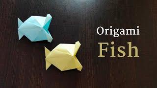 Origami 3D Fish. Origami Talking Fish. Origami Fish.