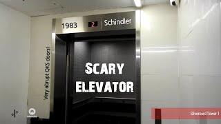 Scary Schindler Service Elevator - Silvercord Tower 1, HK