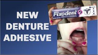 Does it work? Fixodent Professional Denture adhesive. Life with Dentures