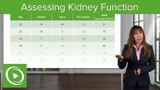 Assessing Kidney Function: Glomerular Filtration Rate (GFR): Nephrology| Lecturio