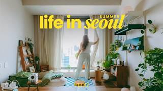 seoul vlog | plant care, home updates, trending neighborhood in seoul, flower market