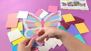 Create a Sticky Mosaics Butterfly! | Fast Motion Video | Kids Craft