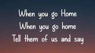 WHEN YOU GO HOME ||(Lyrics ) Covered By Vahboi Haokip |