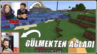 LAZ - Vales KIZ ARKADAŞIMA MİNECRAFT ÖĞRETİYORUM!! *ev yaptık* Videosunu İzliyor ! *ÇOK GÜLDÜ*