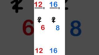 How to find the Greatest Common Factor, lesson 5 #shorts