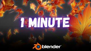 Create Falling Leaves in Blender in 1 Minute!