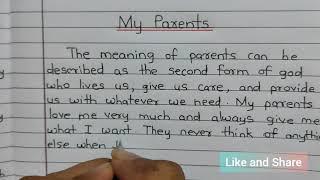 My Parents Essay in English || My Parents Essay || GSV Education