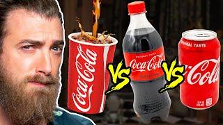 Soda Tap vs Bottle vs Can Taste Test