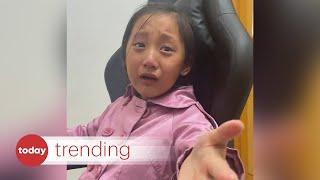 Girl in China reasons with dad for more play time