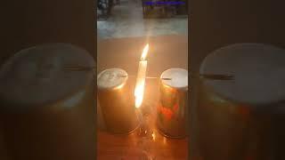 मोमबत्ती का डांस || candle dance || an entertaining science activity || flaming candle seesaw