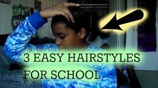 3 Easy Hairstyles For School!