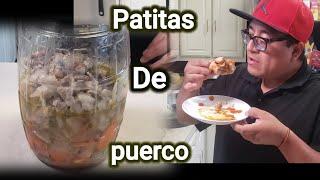 patitas de puerco curtidas // para tus antojitos: tostadas,tacos dorados,botanas,enchiladas, etc,etc