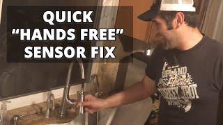 Quick Fix for your Kitchen Faucet "Hands Free" Sensor