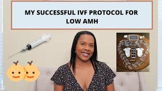 IVF PROTOCOL FOR LOW AMH | MY SUCCESSFUL IVF PROTOCOL